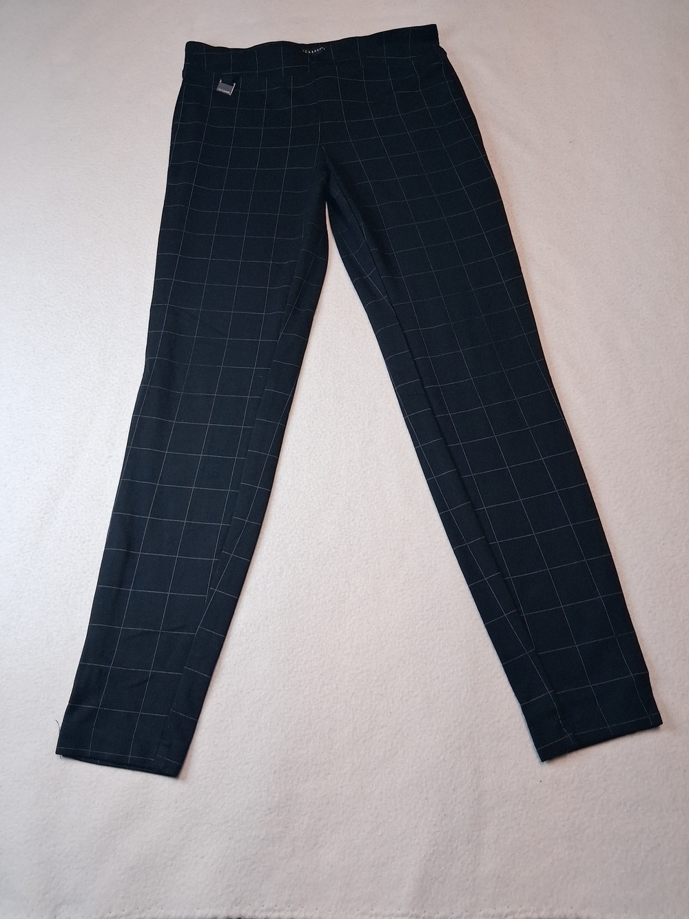 Zac & Rachel Black Windowpane Slim Pants